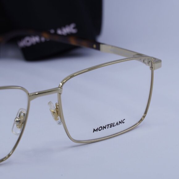 Montblanc MB0022O 006 Rectangle Eyeglasses 59mm – Gold - Picture 7 of 10